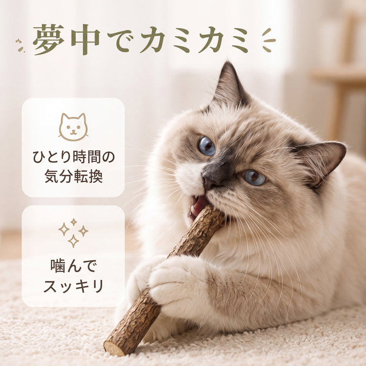 天然またたびスティック 猫用 48cm超ロング